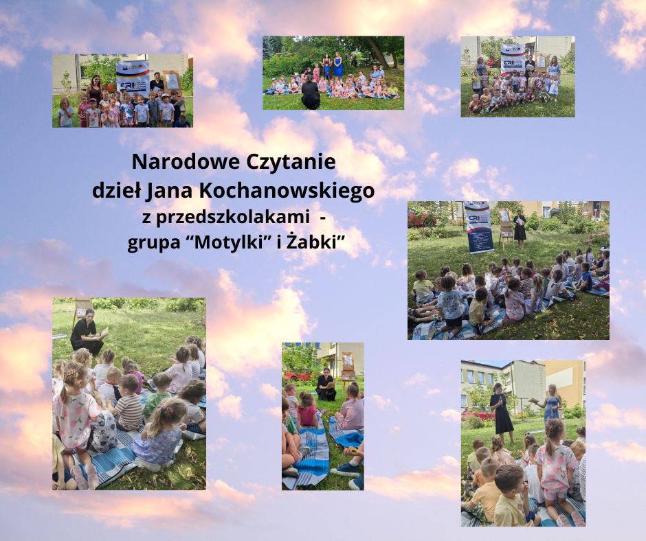 Narodowe Czytanie dzieł Jana Kochanowskiego z przedszkolakami